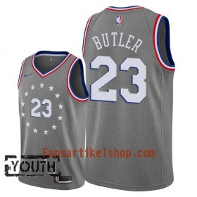 Philadelphia 76ers Trikot Jimmy Butler 23 2018-19 Nike City Edition Grau Swingman - Kinder